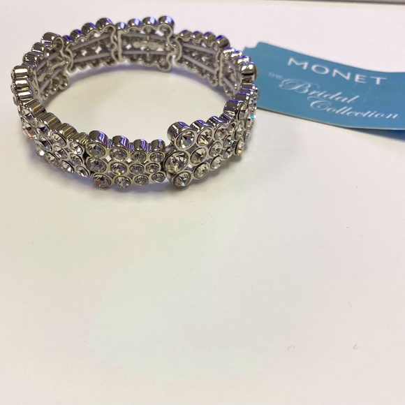 Monet Jewelry The Bridal Collection Stretch Bracelet- NEW